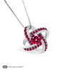 Celtic Knot™ 18K Garnet Pendant