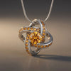 Celtic Knot™ Pendant — 18K White Gold | Citrine
