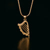 Celtic Harp™ Pednant — 18K Yellow Gold Necklace