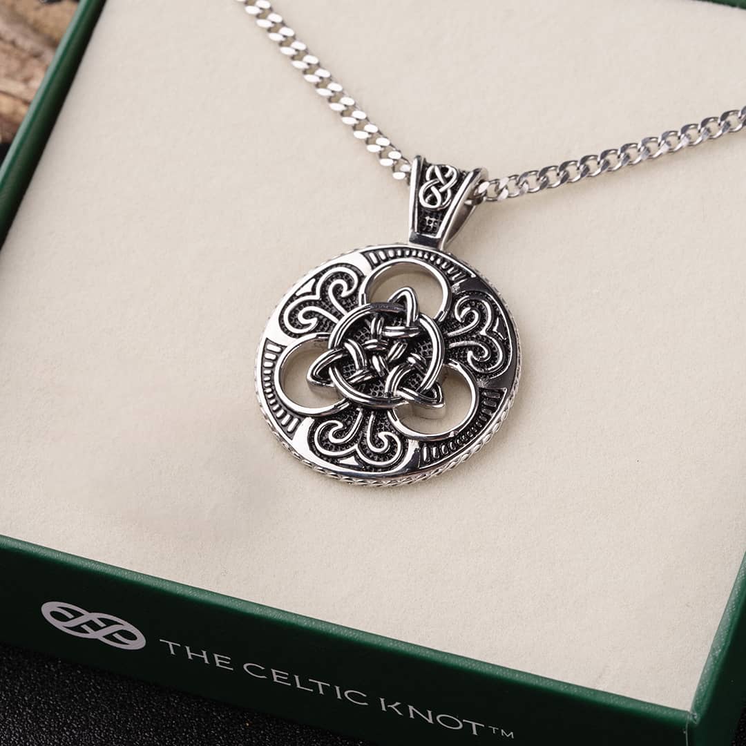 Celtic Knot™ Stainless Steel Men's Cuban Necklace Celtic Knot Jewellery