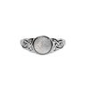 Celtic Mother™ 18K White Gold Moonstone Ring