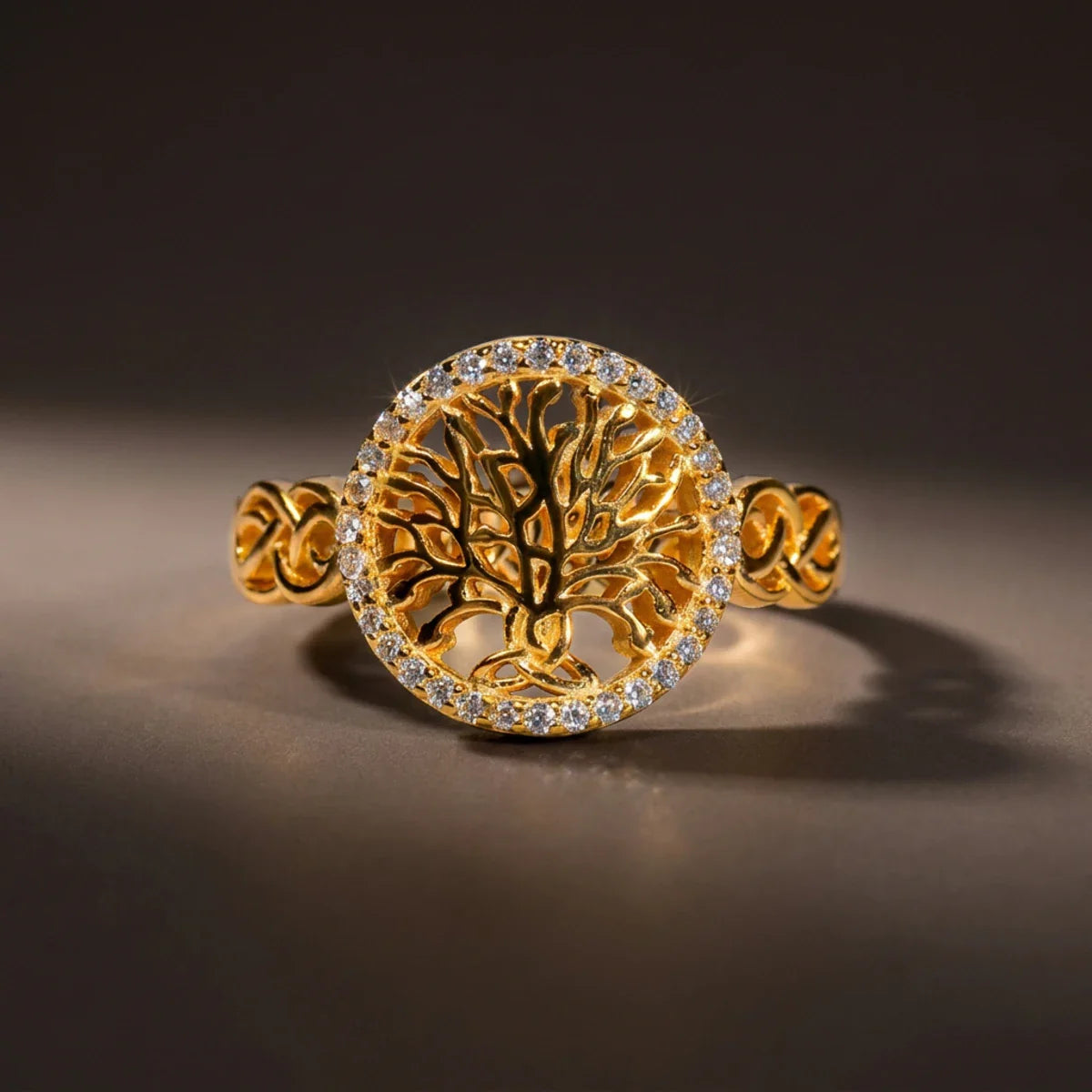 Celtic Tree of Life Ring – 18K Gold Irish Family Heirloom Jewelry – The ...