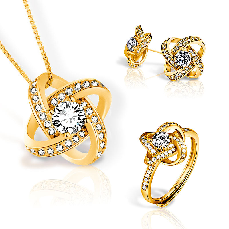 Celtic Knot™ 18K Yellow Gold 3pc Collection – Celtic Knot Jewellery